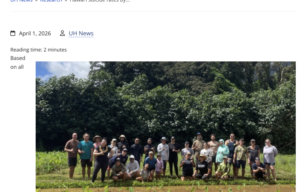 Hawai’i Suicide Rates by Occupation Study Calls for Attention to Support Farmers